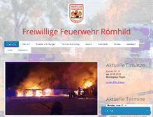 Tablet Screenshot of feuerwehr-roemhild.de